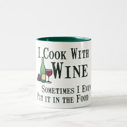 Koken met wijn tweekleurige koffiemok (Center)