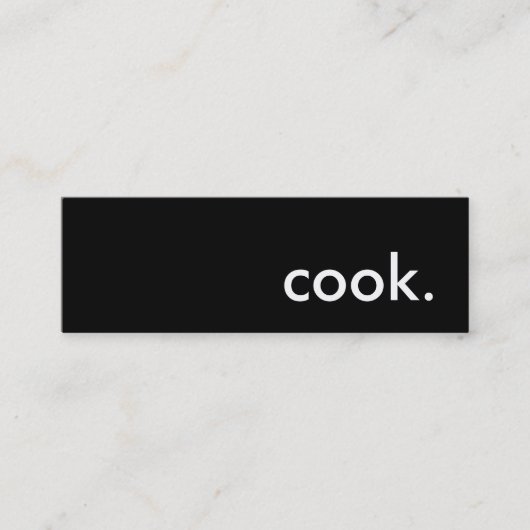 koken. mini visitekaartje (Voorkant)