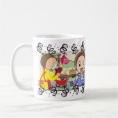 Koken Moeder Zoon Fijne maaltijden Koffiemok (Links)