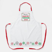 Koken of bakken Vakantie Wedstrijd Winnaar Prijs Schort (Voorkant)