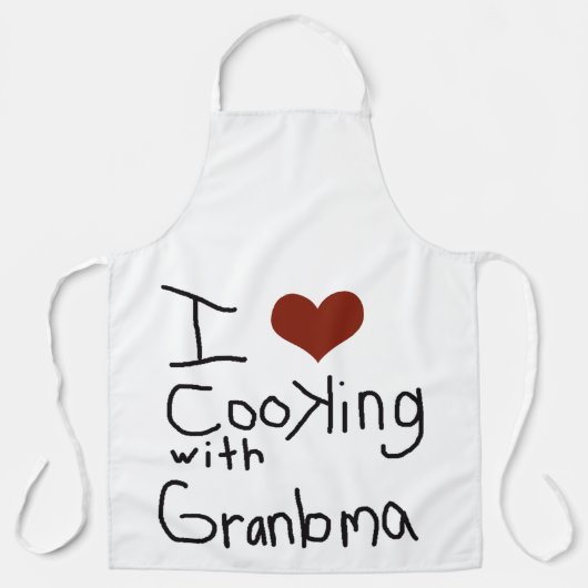 koken oma Schort liefhebben (Voorkant)