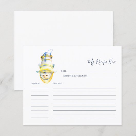 Koken Ontvangen Kaarten Tropische vis (Voorkant / Achterkant)