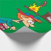 Koken op een kampvuur cadeaupapier