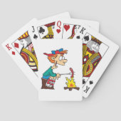 Koken op een kampvuur pokerkaarten (Achterkant)