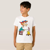 Koken op een kampvuur t-shirt (Voorkant volledig)