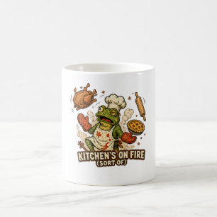 Koken op Vuur (Soort Van) Kikker Thanksgiving Koffiemok
