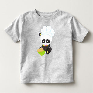 Koken Panda, Bakkende Panda, Cute Panda, Bowl Kinder Shirts