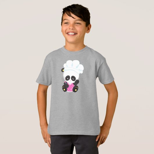 Koken Panda, Bokend Panda, Cute Panda, Whisk T-shirt (Voorkant volledig)