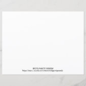 Koken Party Kleurplaat Placemat Baking Little Chef (Achterkant)