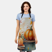 Koken Pompoen Liefde Schort (Gedragen)