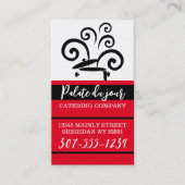 Koken pot grote krullende stoomkoksbus... visitekaartje (Voorkant)