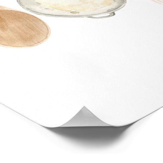 Koken Quote Scandinavische keuken bakken gebruiksv Poster (Hoek)