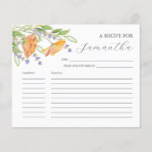 Koken Recept Kaarten Waterverf Wildbloemen (Voorkant)