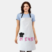 koken schort IK BEN CHEF (Gedragen)