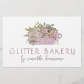 Koken Sparkle Chopping Board roos gouden bakken Briefpapier (Voorkant)