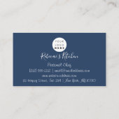 Koken van Chef Restaurant Catering Navy Visitekaartje (Achterkant)