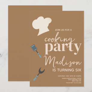 Koken van de uitnodiging van de Birthday Party