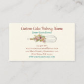 Koken van de witte gebak Chef Loyalty Cirkel Punch Visitekaartje (Achterkant)