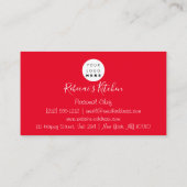 Koken van een persoonlijk restaurant met Chef Cate Visitekaartje (Achterkant)