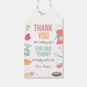 Koken van florentjes voor het bakken van Birthday Cadeaulabel