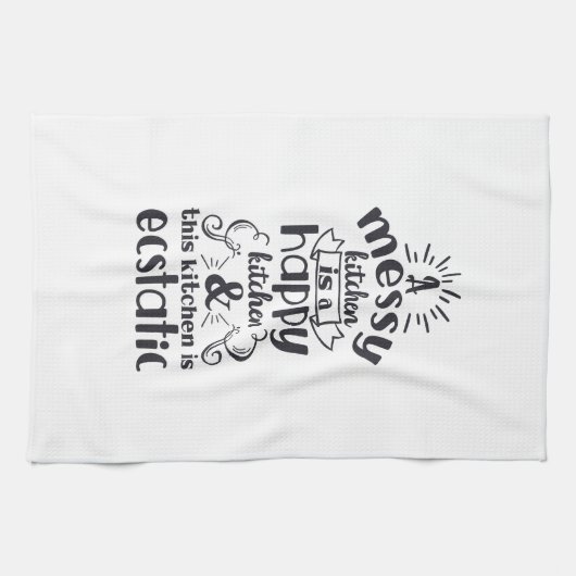 Koken van het Baking Kitchen Messy Funny Humor Gez Theedoek (Horizontaal)