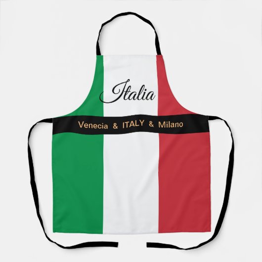 Koken van keukens uit Italië en uit Italië Schort (Voorkant)