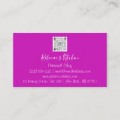 Koken van Logo van restaurants met persoonlijke Ch Visitekaartje (Achterkant)