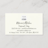 Koken van piepende poppen uit het restaurant van C Visitekaartje (Achterkant)