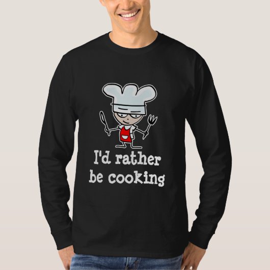 Koken van shirt voor mannen met een grappig citaat (Voorkant)