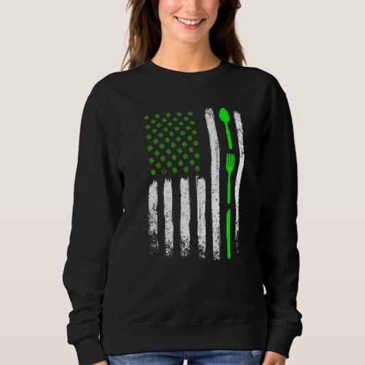 Koken van St Patrick's Day Iers-Amerikaanse Fl Trui (Voorkant)