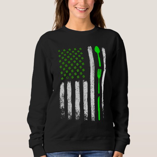 Koken van St Patrick's Day  Iers-Amerikaanse Fl Trui (Voorkant)