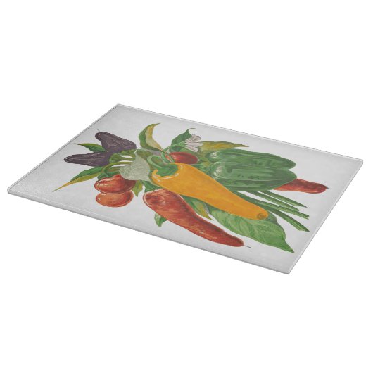 Koken van verse groenten snijplank (Hoek)