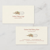 Koken van whiskgebak visitekaartje (Voorkant / Achterkant)