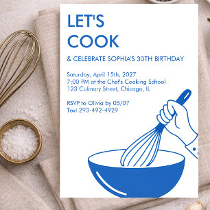 Koken Verjaardagsfeest Chef Foodie Culinair Modern Kaart
