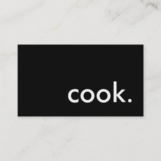 koken. visitekaartje (Voorkant)