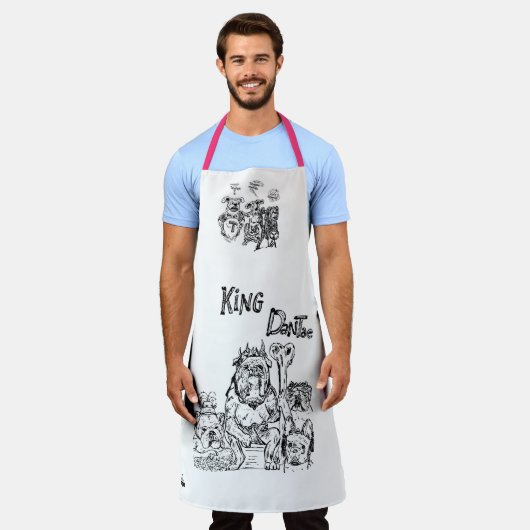 Koken voor de blauwbessen onderaan Apron Schort (Gedragen)