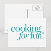 Koken voor snoep briefkaart (Voorkant / Achterkant)