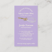 Koken Whiskgebak paars logo Visitekaartje (Achterkant)