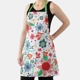 Koken Witte Bloemen Inspirivity Leuk Schort