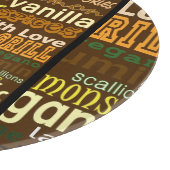 Koken WordArt (ronde) glazen snijplank (Hoek)