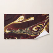 Kokend Goud Lava Berg rood goud blauw spiralen Bad Handdoek (Handdoek)