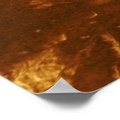 Kokend oppervlak van de planeet Venus Poster (Hoek)