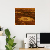 Kokend oppervlak van de planeet Venus Poster (Thuiskantoor)