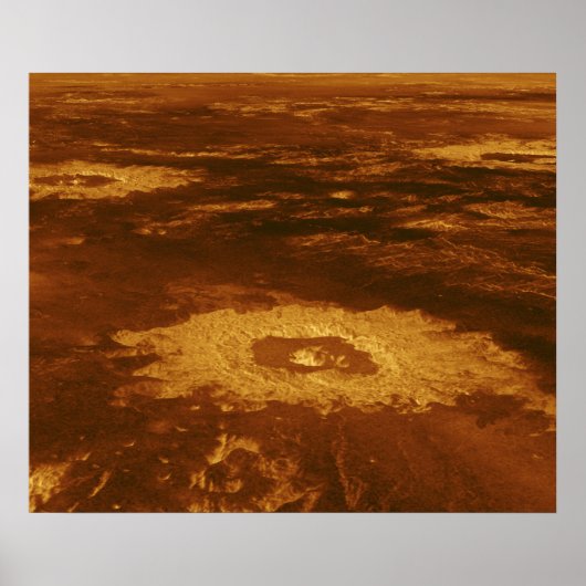 Kokend oppervlak van de planeet Venus Poster (Voorkant)