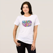Koker met Vreugde Tri-Blend Shirt (Voorkant volledig)