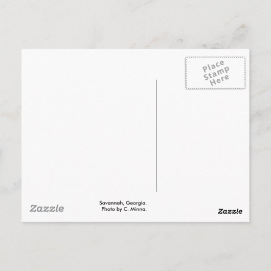 koker van vis , per c . minna briefkaart (Achterkant)