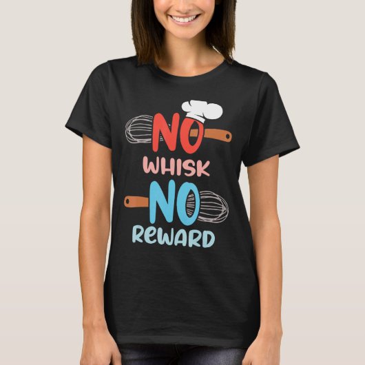 Kokerbakbemanning geen whisky geen reward Chef T-shirt (Voorkant)