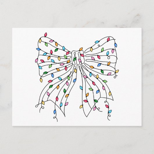 Kokerboom Kerstslinger Lichtjes Briefkaart (Voorkant)