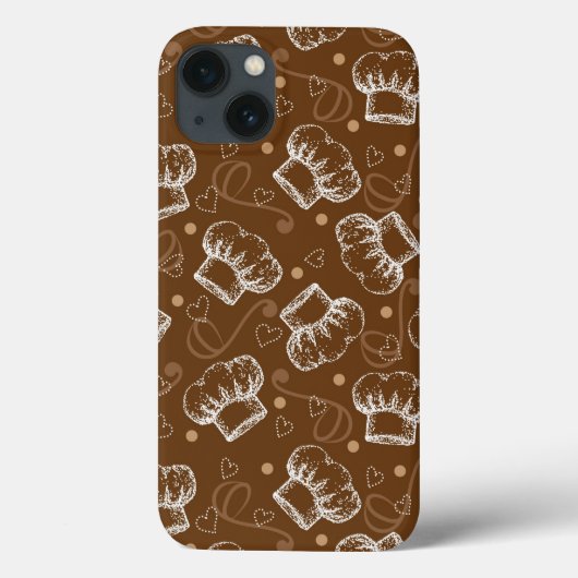 Kokerpatroon met chef-pet Case-Mate iPhone case (Achterkant)