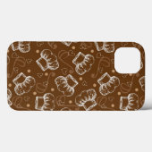 Kokerpatroon met chef-pet Case-Mate iPhone case (Achterkant (horizontaal))